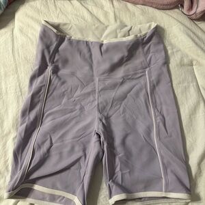 Women's Lavender High-Waisted Shorts